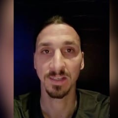 Ejemplar mensaje de Ibra para combatir al virus con una frase final que solo él podía soltar