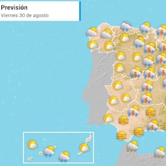 AEMET avisa de una ‘DANA exprés’ con chubascos y tormentas: las zonas afectadas