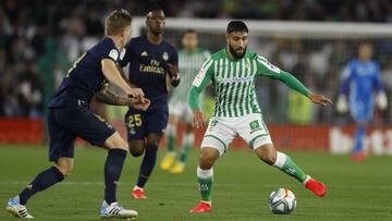 Fekir, ante el Real Madrid.