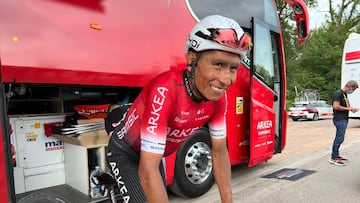 Nairo Quintana tras la etapa 5 del Tour de Francia.