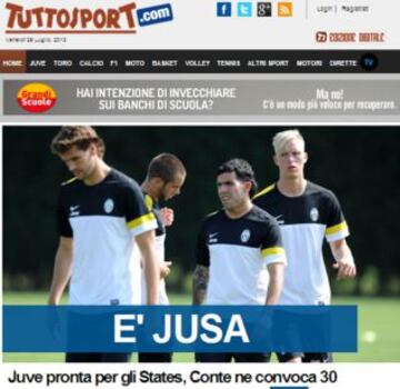 Portadas de la prensa extranjera