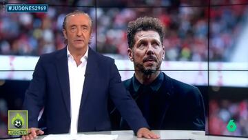 El palo de Pedrerol a Simeone tras decir que el objetivo del Atleti es quedar 3º