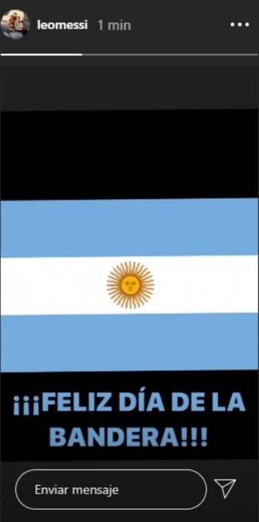 Día de la Bandera en Argentina: los saludos de Messi y Maradona en redes sociales