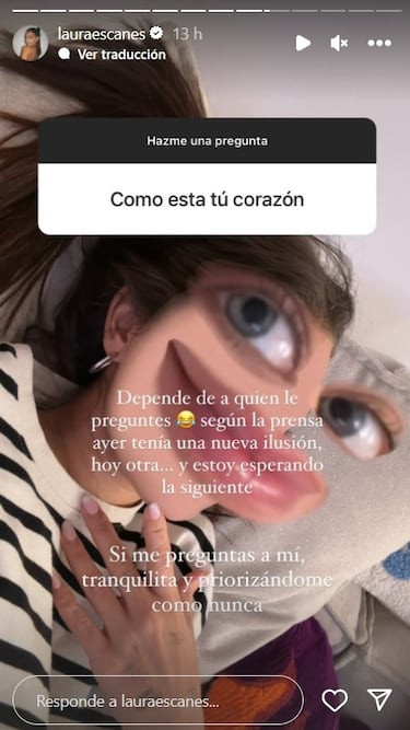 Laura Escanes, ilusionada con un profesor de surf