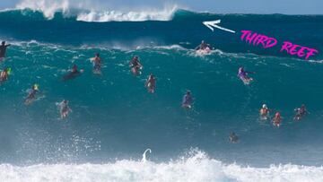 Pipeline, primer gran swell de la temporada