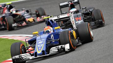 Alonso solo pudo adelantar al Sauber de Nasr durante todo el GP de Japón.