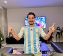 Damián Quintero vibra con sus raíces: “¡Subidos a la Scaloneta!”