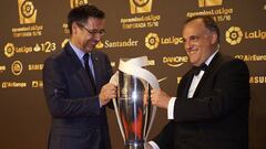 Javier Tebas y Bartomeu. 