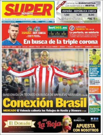 Portadas de la prensa mundial