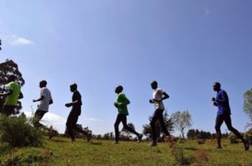 Curioso lugar de entrenamiento de los atletas kenianos