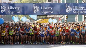 Imagen de la salida de la VII Carrera Liberty de Madrid en 2014.
