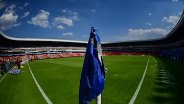 Así luce la cancha del Corregidora antes de un encuentro.