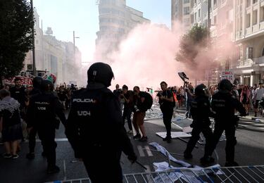 Las protestas pro-Palestina en las calles de Madrid.