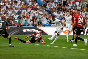 Rodrygo, en el momento de hacer el 3-1.