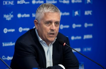 Jeff Luhnow, durante su presentación como presidente del Leganés. 