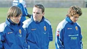 <b>PREOCUPADO. </b>Aimar estuvo ayer en la Ciudad Deportiva, pero sin participar del trabajo.