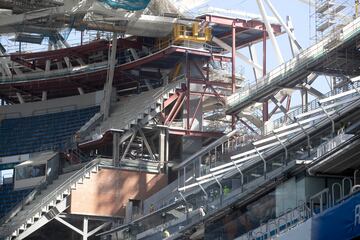 Así avanzan las obras del Santiago Bernabéu