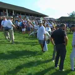 El momento en el que comunican a Rahm su positivo y se derrumba: el PGA, muy criticado