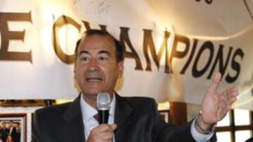 Fernández de Blas, en la peña We are the Champions.