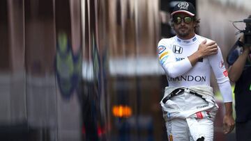 Alonso, durante el GP de Mónaco.