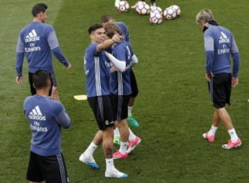 Último entrenamiento del Madrid antes de recibir al Sevilla