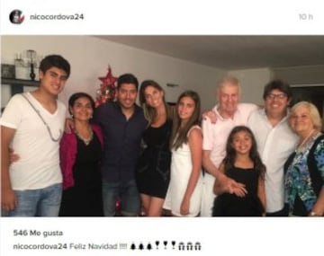 El DT de Palestino también posteó una foto en su instagram. 