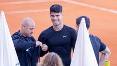 Carlos Alcaraz, en el Mutua Madrid Open.