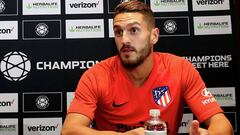 Koke habl&oacute; tras la llegada del Atl&eacute;tico a Dallas. 