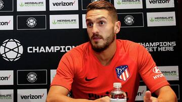 Koke habl&oacute; tras la llegada del Atl&eacute;tico a Dallas. 