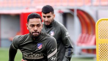 Lodi, en un entrenamiento con el Atl&eacute;tico.