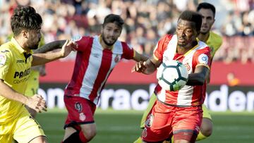 El delantero nigeriano del Girona, Olarenwaju "Larry" Kayode.