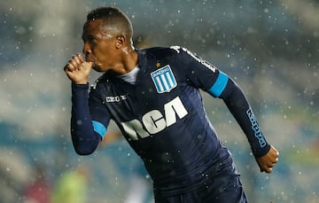 Andrés Ibargüen disputó únicamente 14 partidos con Racing y anotó tres goles.