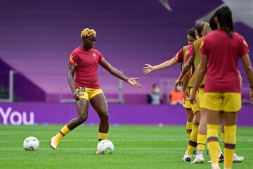 Las mejores im¨¢genes del Atl¨¦tico de Madrid - Barcelona de Champions League femenina