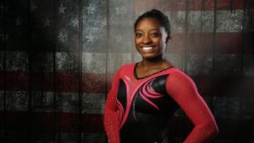 La gimnasta Simone Biles.