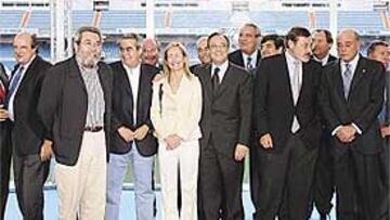 <b>INVITADOS ILUSTRES. </b>Lissavetzky y Méndez acompañaron a Florentino.