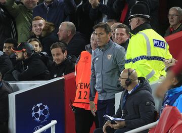 Berizzo tras la expulsión.