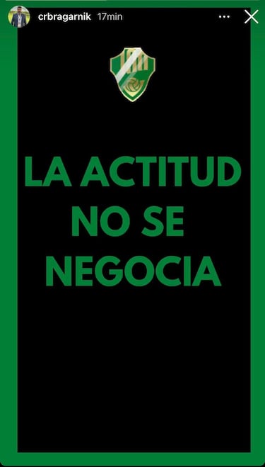 Dardo de Bragarnik a la plantilla: ¡°La actitud no se negocia¡±