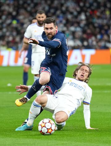 Lionel Messi y Luka Modric.