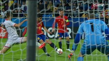 0-4. Marco Asensio marcó el cuarto gol.