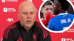 La defensa a capa y espada de Slot a Vinicius tras la escena racista en Lisboa: de obligatoria escucha