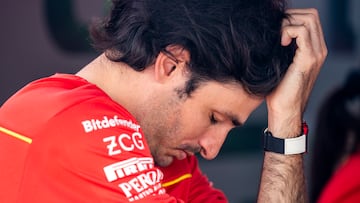 Montreal (Canada), 08/06/2024.- Scuderia Ferrari driver Carlos Sainz Jr. of Spain in the paddock prior to the third practice session for the Formula One Grand Prix of Canada, in Montreal, Canada, 08 June 2024. The 2024 Formula 1 Grand Prix of Canada is held on 09 June. (Fórmula Uno, España) EFE/EPA/SHAWN THEW