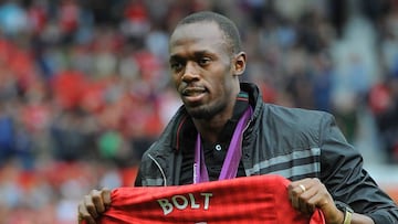 Manchester United supporter, Usain Bolt 