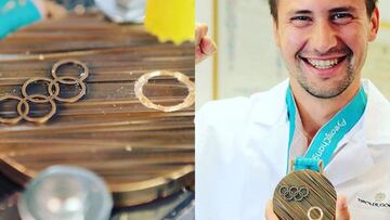 Utiliza su medalla ol¨ªmpica para hacer un anillo de compromiso