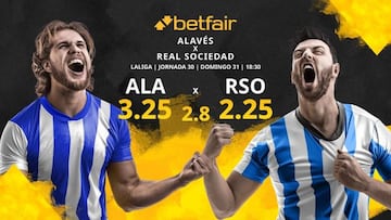 Deportivo Alavés vs. Real Sociedad: horario, TV, estadísticas, clasificación y pronósticos