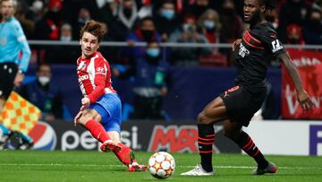 Griezmann, ante el Milan.