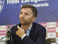 Lalo Arantegui con el Zaragoza.