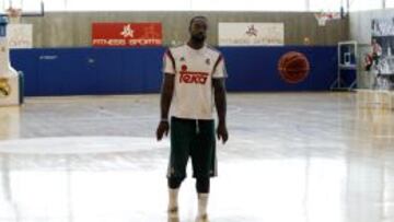 K.C. Rivers, durante un entrenamiento.