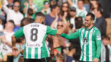 Juanmi celebra su gol.