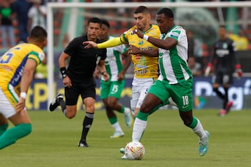 Partido entre Atlético Nacional y Atlético Huila en el estadio Atanasio Girardot, por la sexta fecha de la Liga BetPlay I-2023.