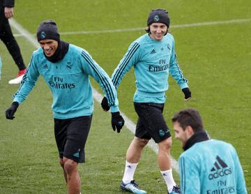 17/03/18 ENTRENAMIENTO REAL MADRID MODRIC VARANE